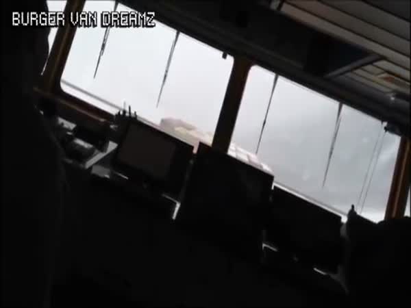 Container Ship Almost Rolls Over In Intense North Atlantic Storm