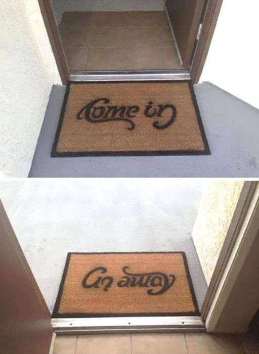 Houses With Hilariously Creative Doormats (40 pics)