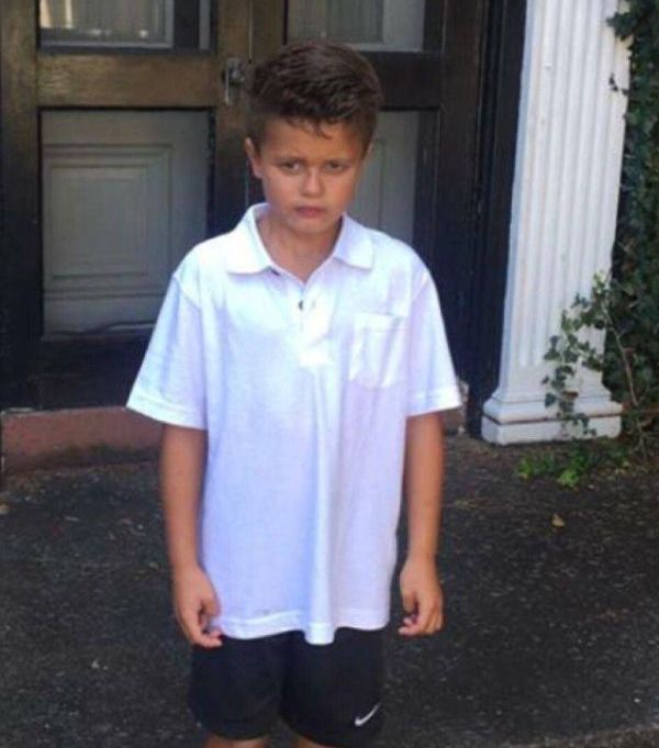 Before And After The Very First Day Of Grade School (2 pics)