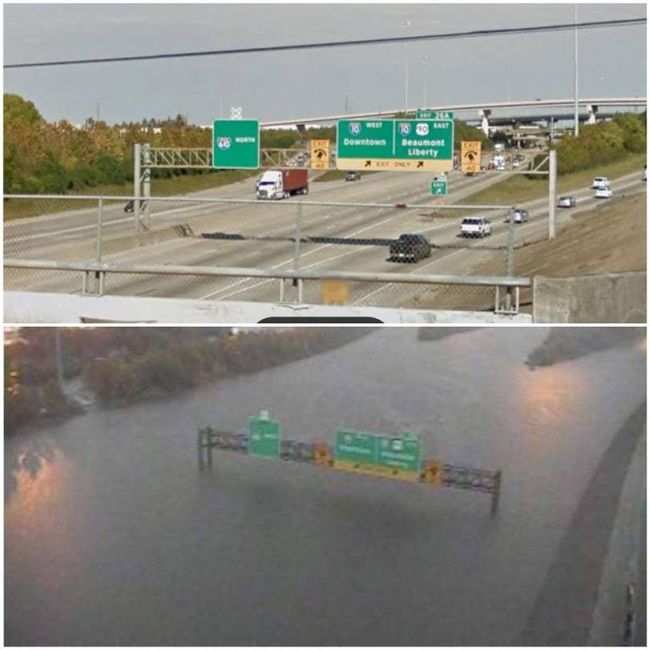 Before And After Photos Show Aftermath Of Houston Flood (6 pics)