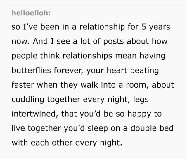 Girl Perfectly Sums Up How Long-Term Relationships Really Look (2 pics)
