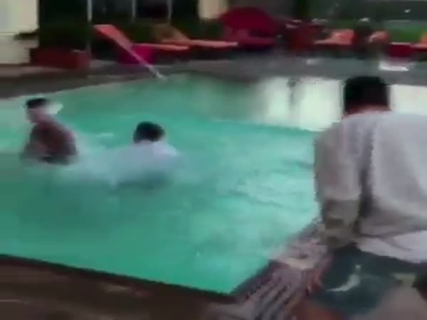 Throwing The Cell Phone Into The Pool Gone Wrong