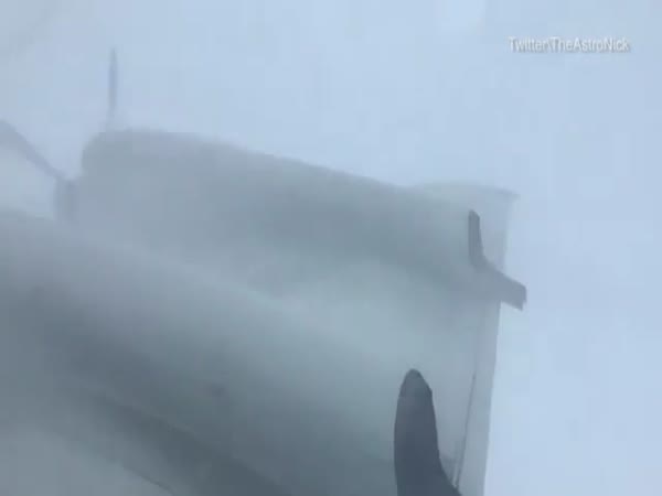 Man Flying Into Hurricane Irma During 200 MPH Storm