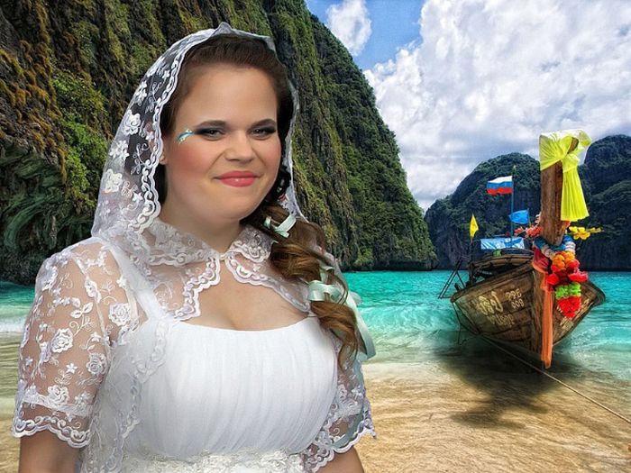 Awfully Photoshopped Russian Wedding Pictures (21 pics)