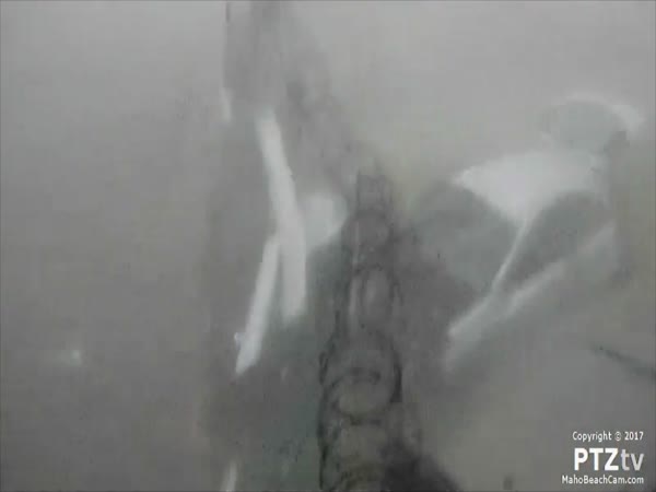 Live Footage As Hurricane Irma Destroys Maho Beach Cam In St Maarten