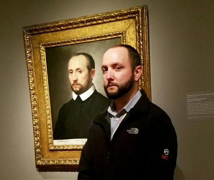 People Share Brilliant ‘Doppelganger’ Snaps Of Themselves With Lookalike Paintings At Museums And Galleries (16 pics)