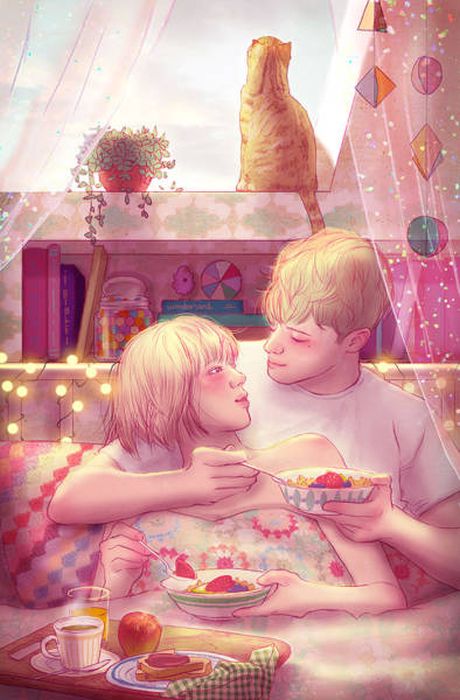 This Korean Illustrator Manages To Capture The Very Essence Of Romance (33 pics)