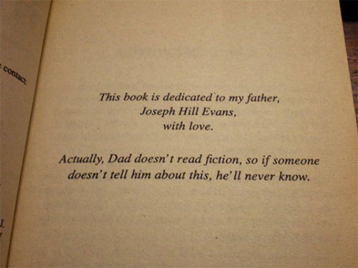 Interesting Book Dedications (40 pics)