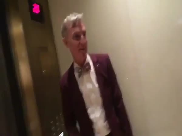 Bill Nye Walks Into An Elevator Of Half Naked Hotties