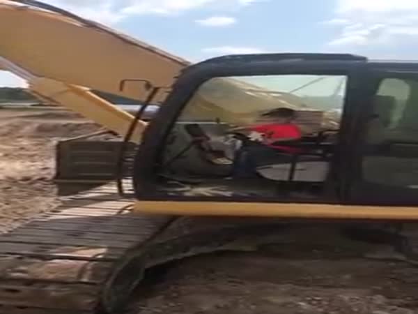 5 Year Old Backhoe Operator