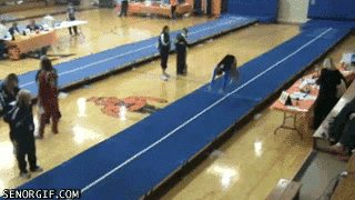 Gymnastics Fails (15 gifs)