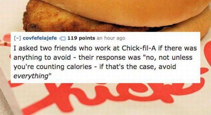 Chain Restaurants Workers Give You Some Useful Advices (16 pics)