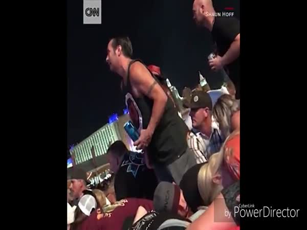 Guy Flips Off Las Vegas Shooter