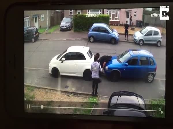 Strongman 'The Tulk' Lifts Car Blocking Driveway