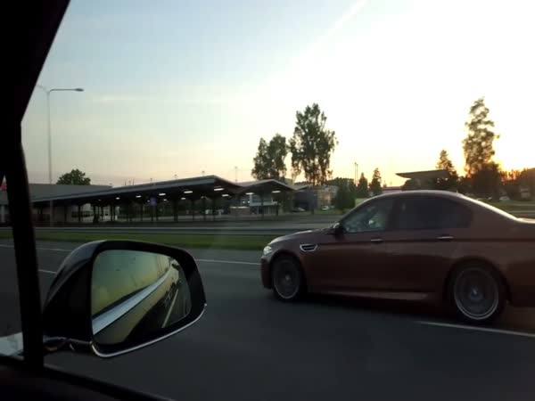 Tesla Model X P90D vs BMW M5 F10