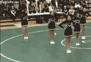 Cheerleading Fails (14 gifs)