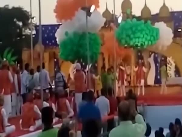 Dozens of Party Balloons Explode in a Giant Fireball
