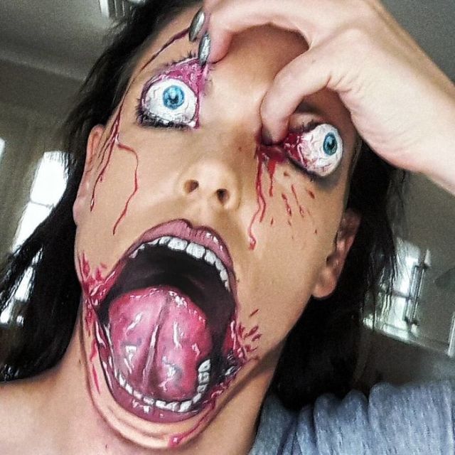Makeup Artist Turns Herself Into Monsters From Your Most Terrifying Nightmares (20 pics)