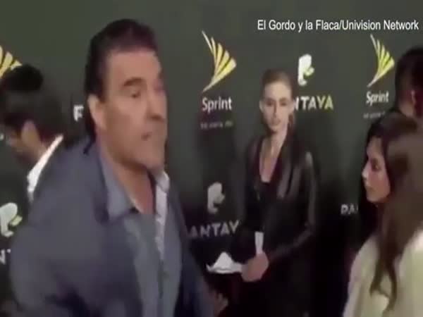 Mexican Star Eduardo Yanez Attacks Reporter On Red Carpet