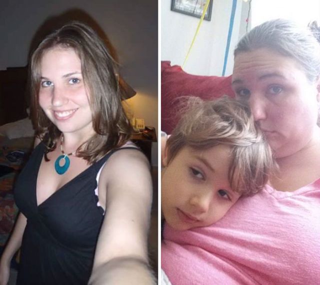 Parents Are Sharing Photos Of Them Before And After Having Kids (15 pics)