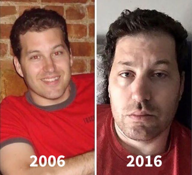 Parents Are Sharing Photos Of Them Before And After Having Kids (15 pics)