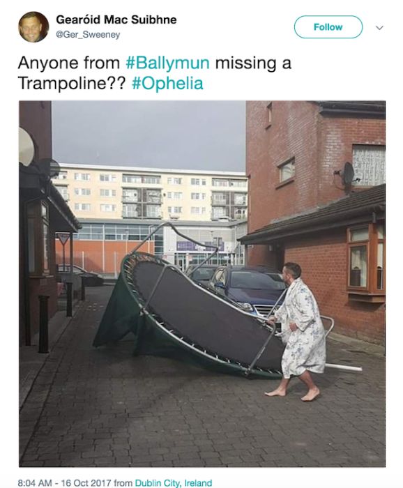 Irish People Can’t Take Storm Ophelia Seriously (20 pics)