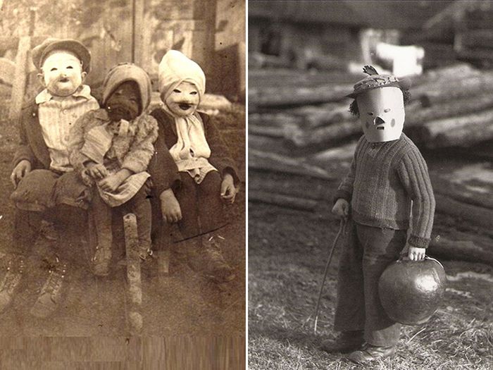 Creepy Vintage Halloween Costumes (20 pics)