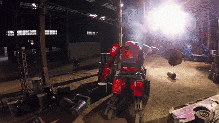 The First Battle Of Fighting Humanoid Robots (5 gifs)