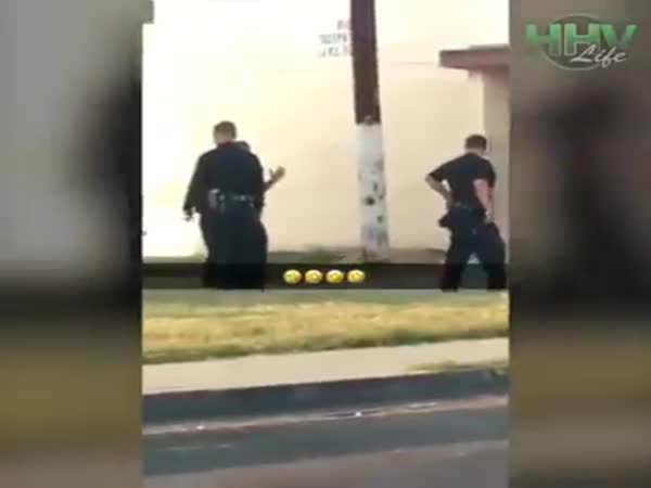 Cops Tell Man to Freeze