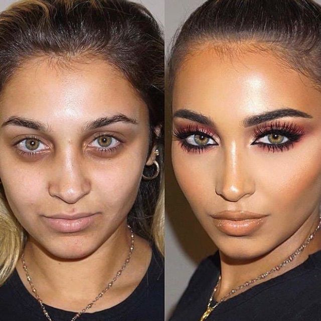 With And Without Makeup (16 pics)