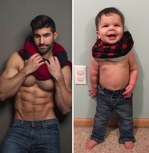 Baby VS A Fashion Model (22 pics)