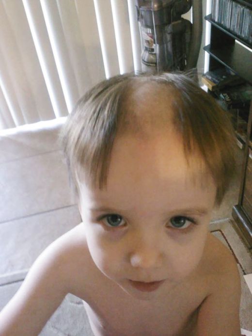 Kids Who Decided To Cut Their Own Hair (25 pics)