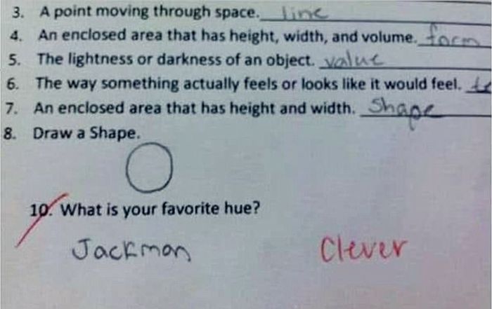 Funny And Brilliant Answers (20 pics)