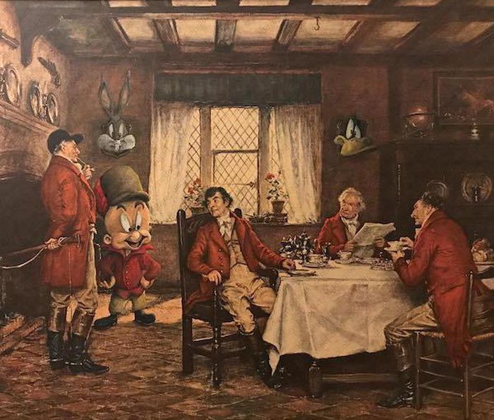 Artist Transforms Thrift Store Paintings With Pop Culture References (26 pics)