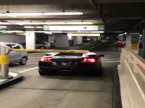 Lamborghini Driver's Sneaky Free-Parking Trick