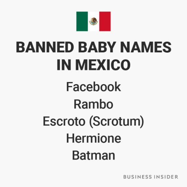 Banned Baby Names From Around The World (12 pics)
