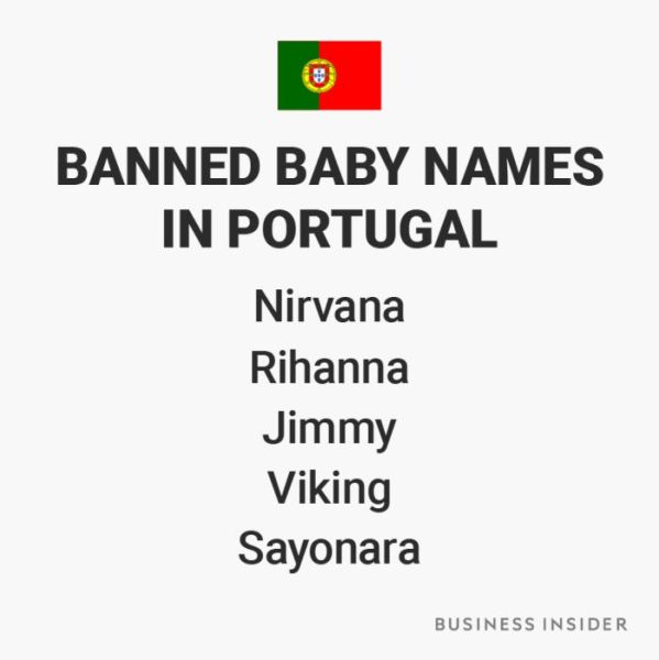 Banned Baby Names From Around The World (12 pics)