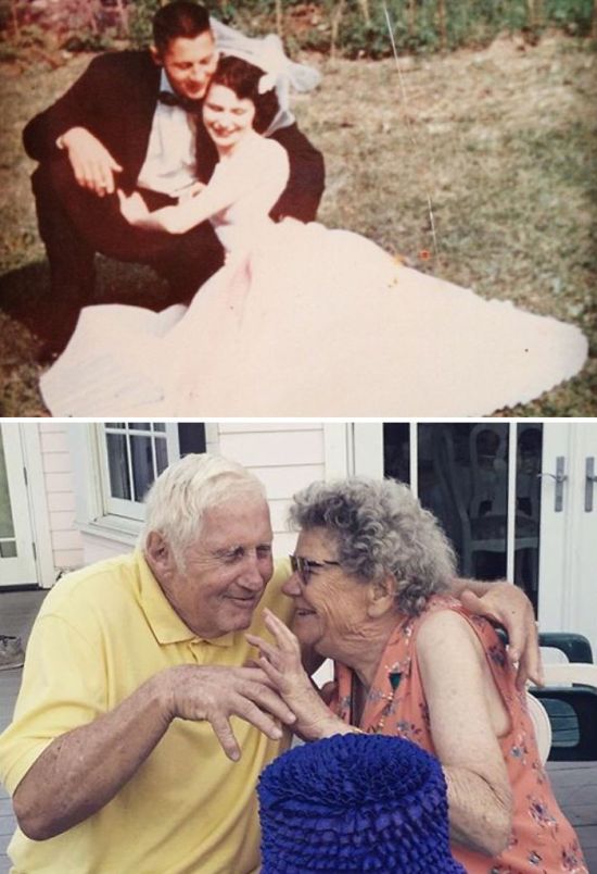 Amazing Then & Now Couple Photos (25 pics)