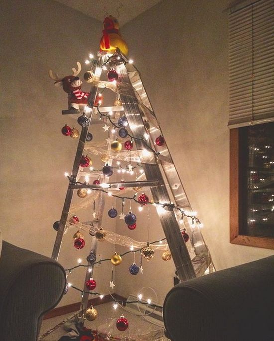 Ladder Christmas Trees (10 pics)