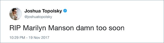 Twitter Users Mourn Marilyn Manson (15 pics)