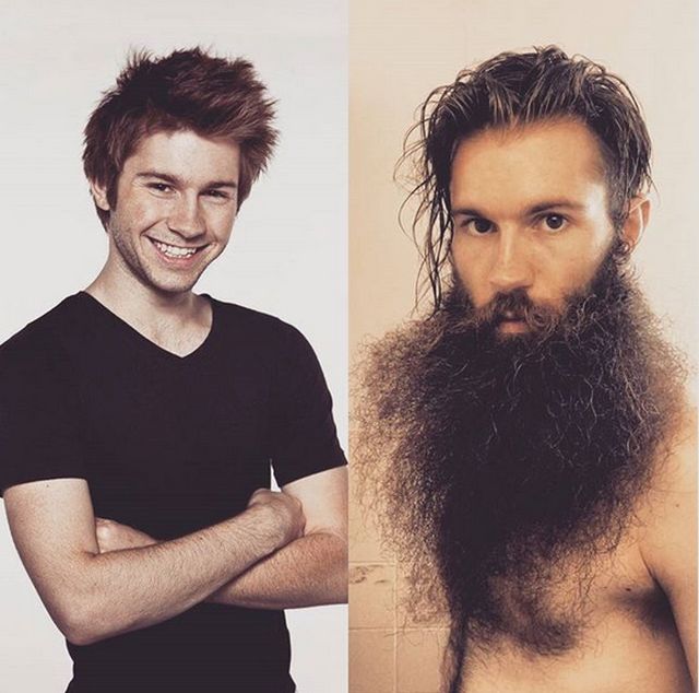 Men With And Without Beards (19 pics)