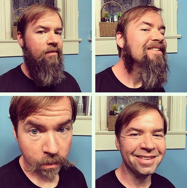 Men With And Without Beards (19 pics) .
