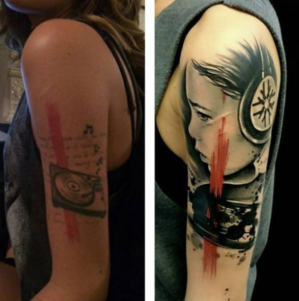 Good Cover Ups For Bad Tattoos (25 pics)