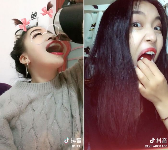 Women In China Are Sharing This "Hack" For How To Eat With Lipstick On (8 pics)