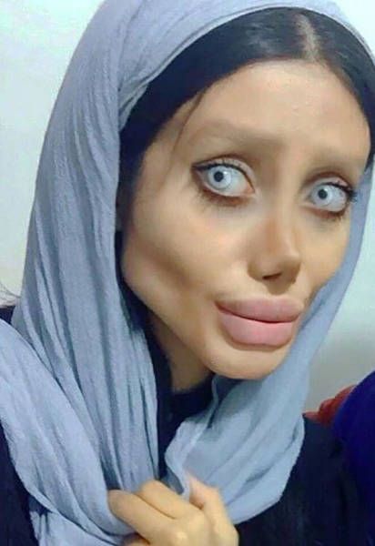 Creepy... When You Are Trying To Look Like Angelina Jolie (12 pics)