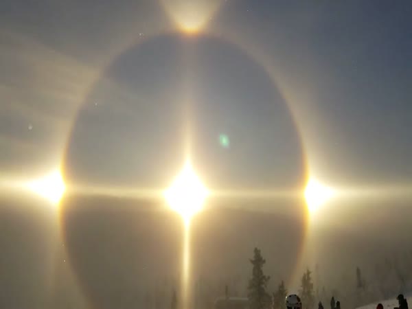 Multiple Simultaneous Sun Halos Over Vemdalen, Sweden