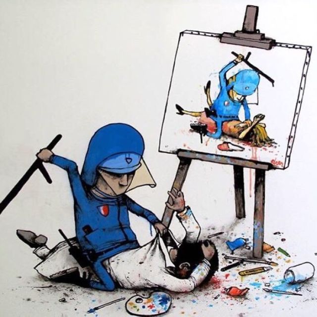 Controversial Illustrations By The French Banksy (29 pics)