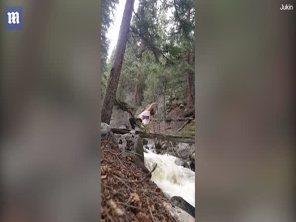 Outdoor Yoga Ends With Woman Falling In River