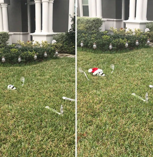 When You’re Too Lazy To Decorate Your Home For Christmas (24 pics)