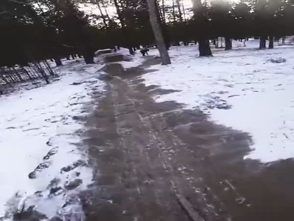Winter Cycling Training in Russia